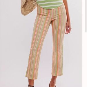 Free People Slim Flare Crop Pants